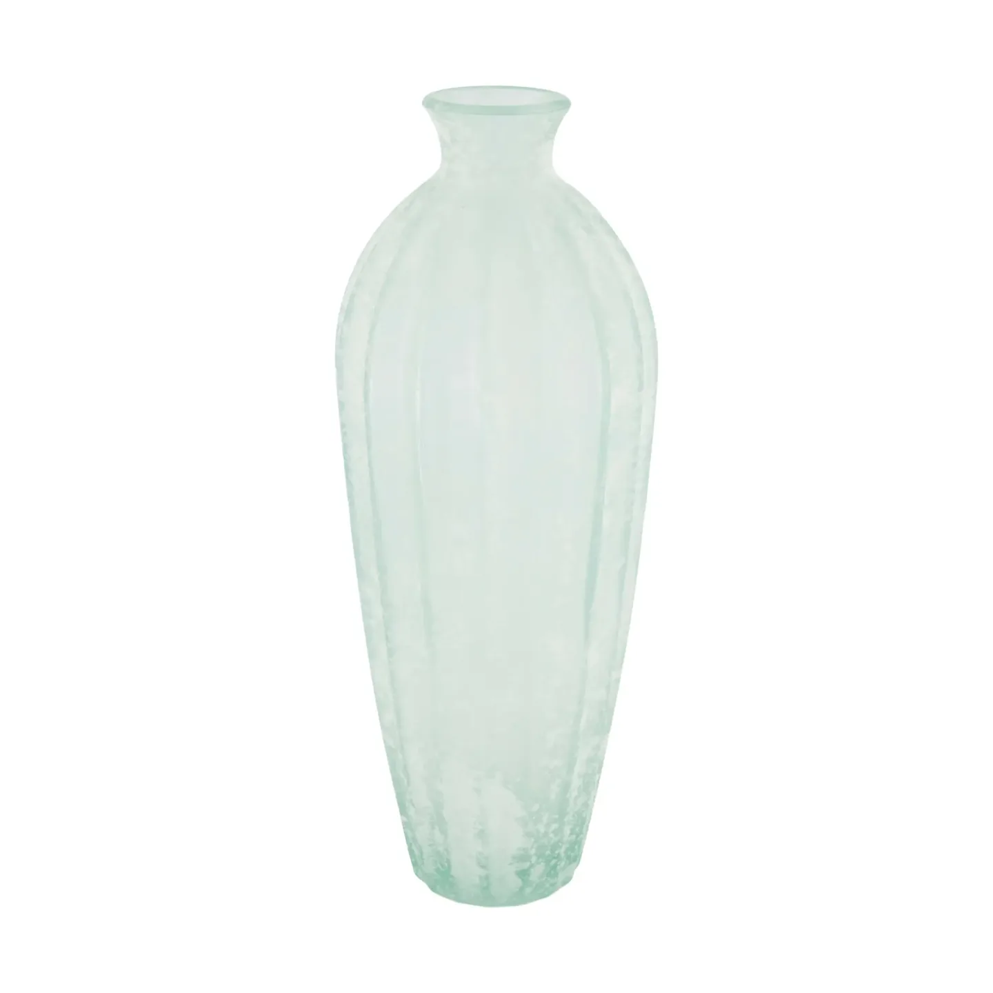 Decofinder Vase Recyclingglas, Hellblau | Schubiger Möbel