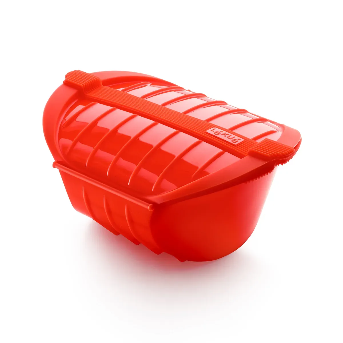 Lékué Lékué tiefer Dampfgarer Mikro Tablett 3-4 Portionen Rot
