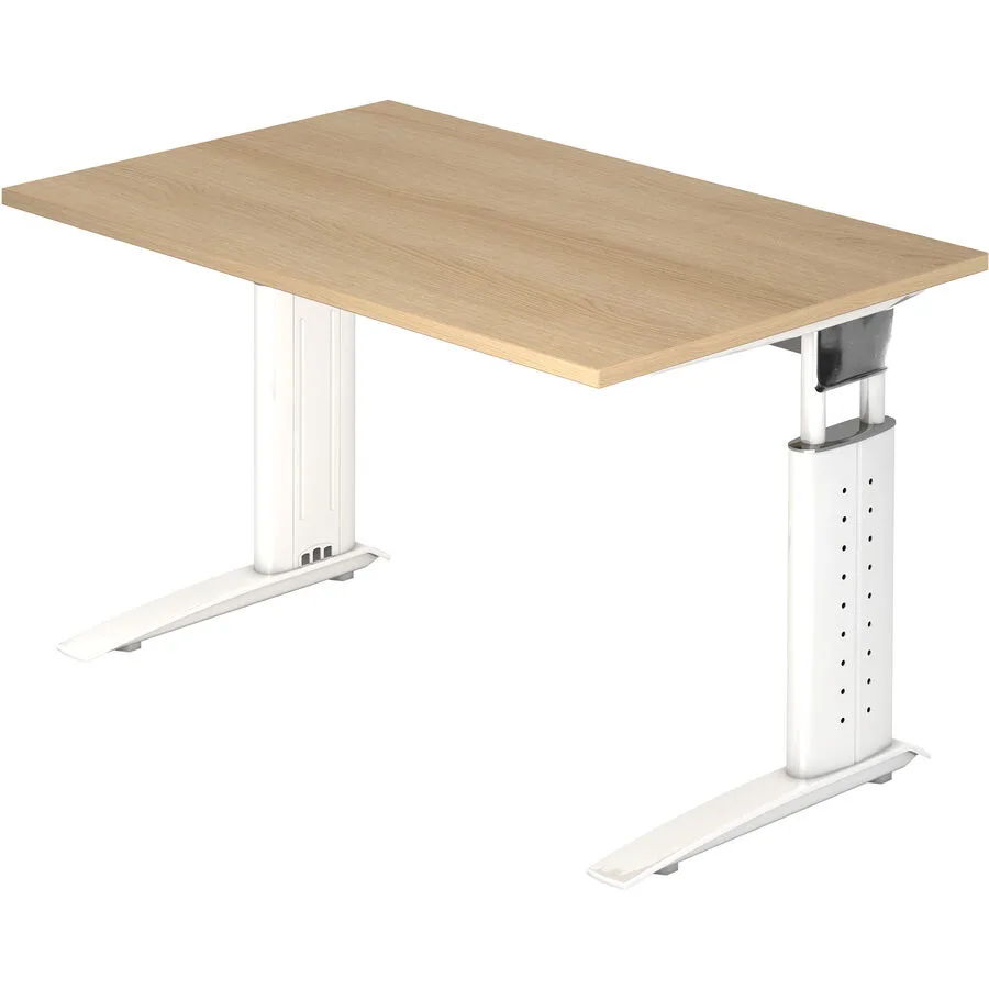 Schreibtisch Office Eiche Dekor Holzwerkstoff Höhenverstellbar B 120 T 80 cm