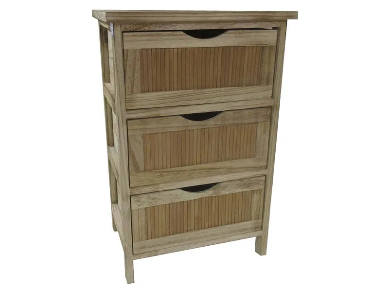 Badezimmer-Aufbewahrung PRIDE natürliches holz 27x37x57cm