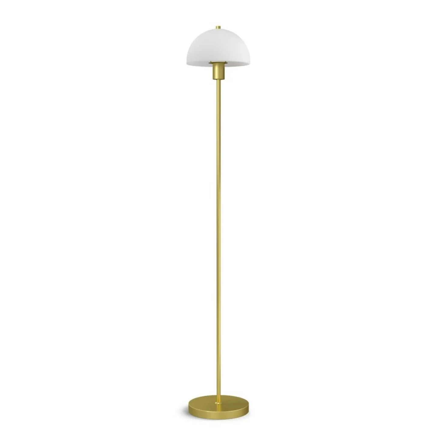 Vienda Stehleuchte Brass/Opal - Herstal - Wohnzimmer - Metall