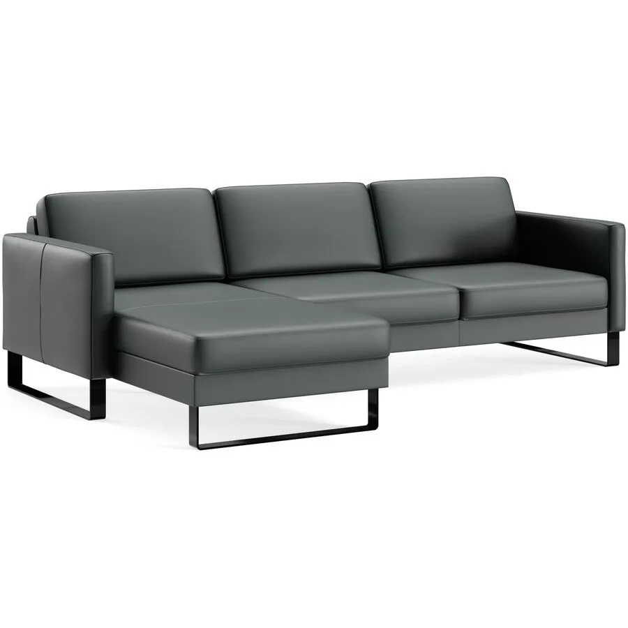 Ecksofa Devin Leder dunkelgrün B 247 T 157 cm - Möbel Konfigurator: Traummöbel individuell zusammenstellen