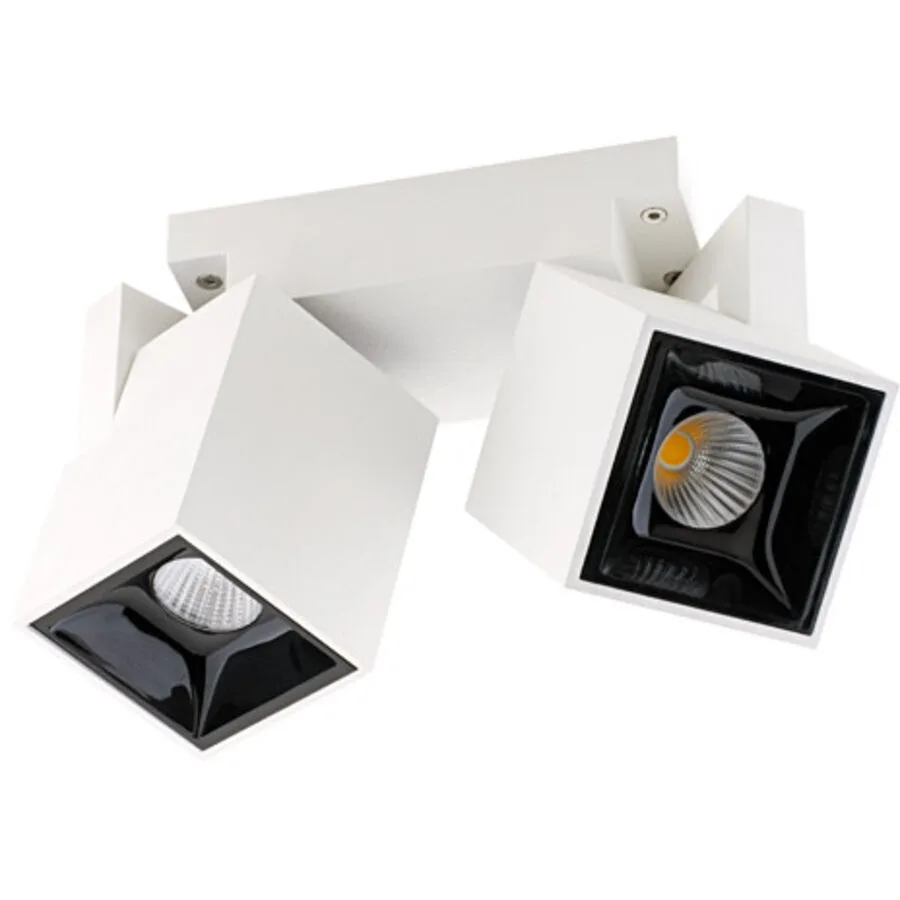Spot Echo Weiss Aluminium 12.5 cm 11 cm - Material: Aluguss - LED - LED Energiesparlampen