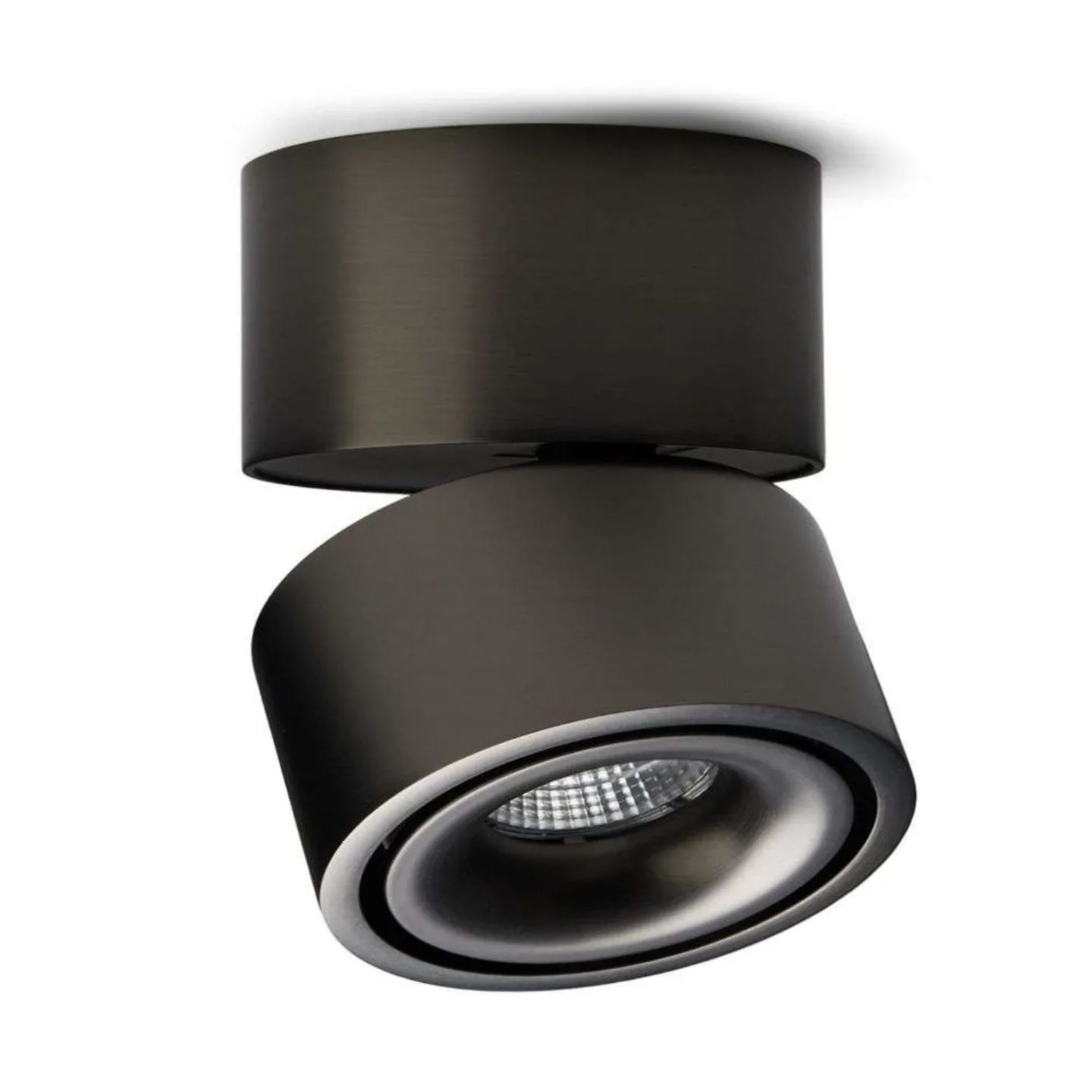 Easy W100 LED Aufgesetzter Spot 2700K Titan - Antidark - Wohnzimmer - Aluminium