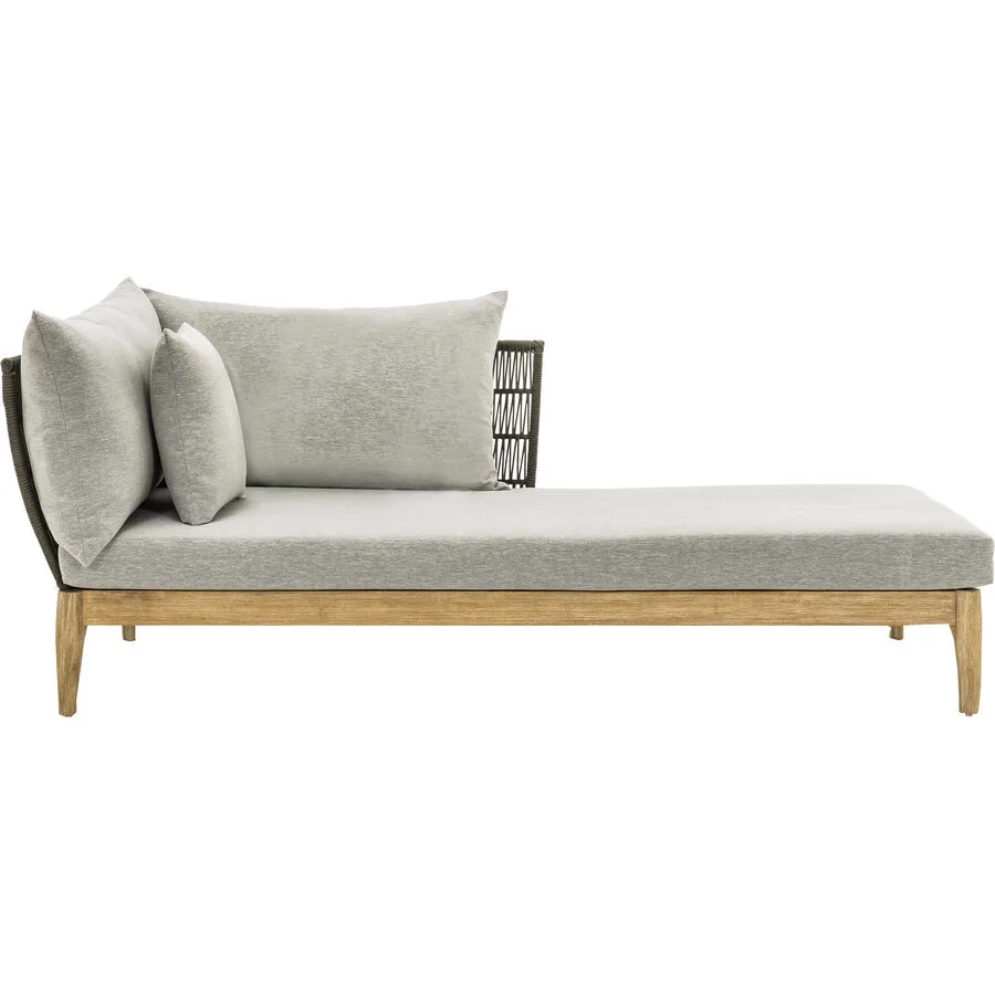 Loungeelement Koh Samui Braun/Schwarz Holz/Metall 91 cm 71 cm