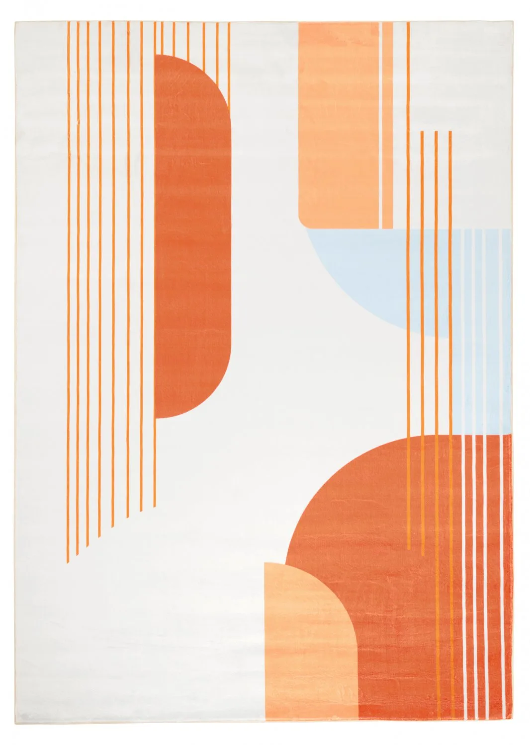 Wilton-teppe - Delft (lyseblå/multi) (Størrelse: 160 x 230 cm)