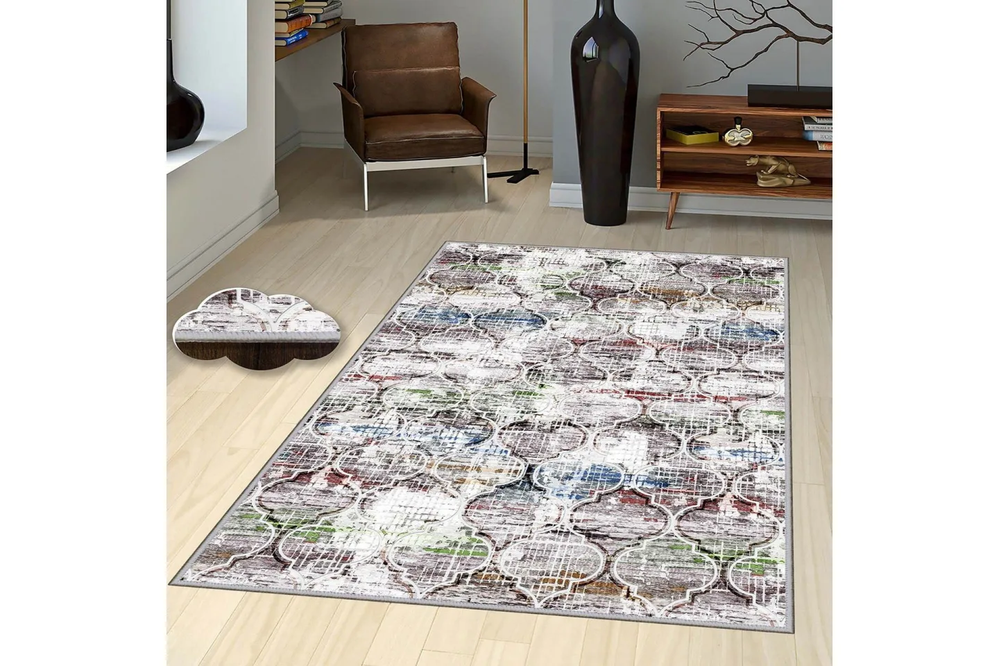 Homefesto Matta 80x120 cm - Multifärgad