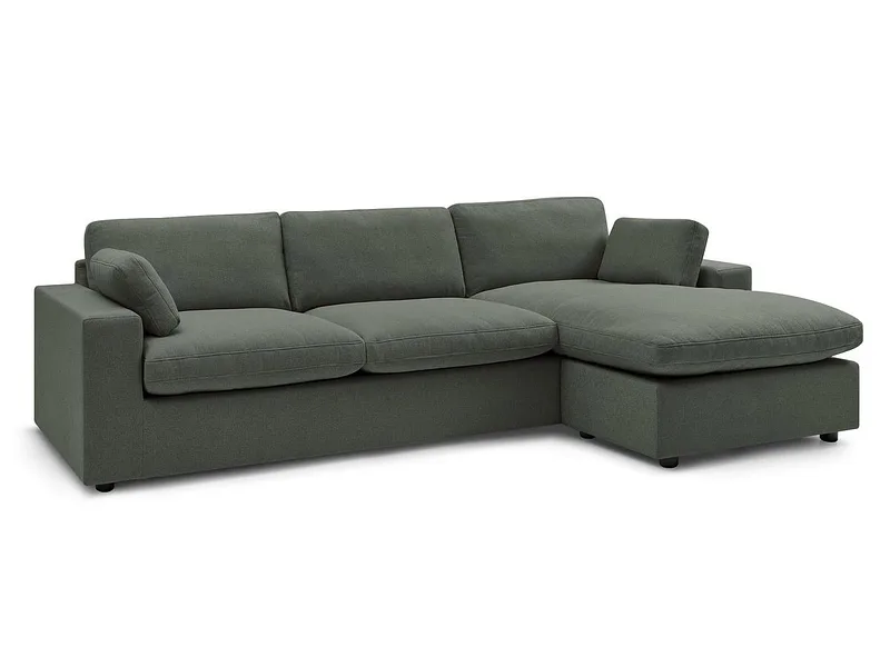 Ecksofa BOBOCHIC BELAIR Stoff grün