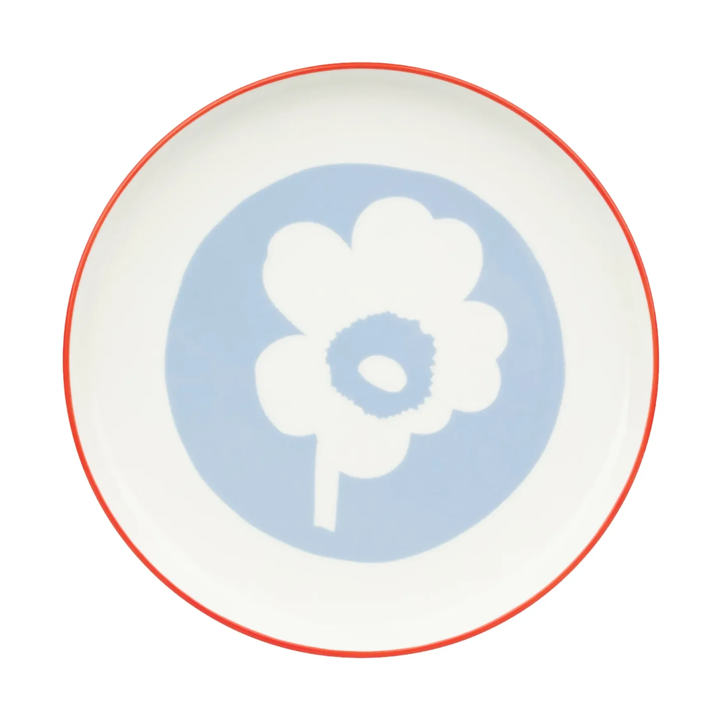 Marimekko Unikko Teller Ø20cm White-light blue-orange red