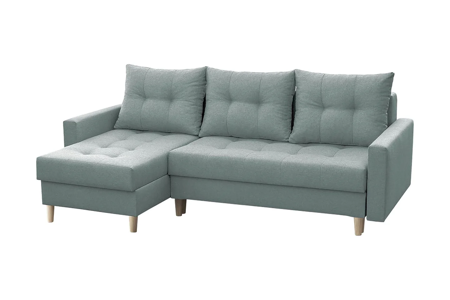 Bodo Divanbäddsoffa 222x140x90 cm - Grå