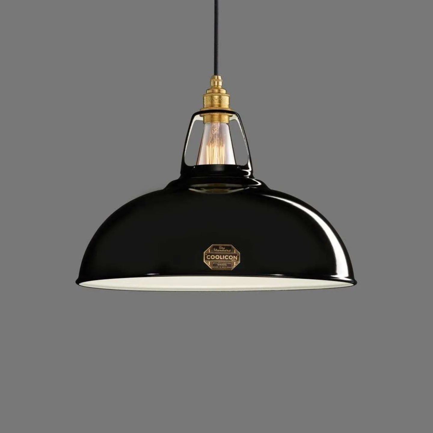 Large 1933 Design Pendelleuchte Jet Black - Coolicon - Wohnzimmer - Metall