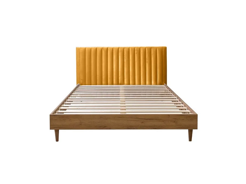 Bett BOBOCHIC OCEANE 180x200cm samt gelb