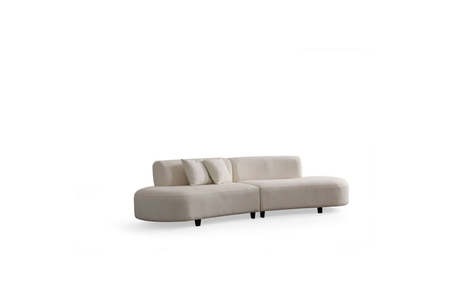 Dariya Svängd Soffa 3-sits - Cream