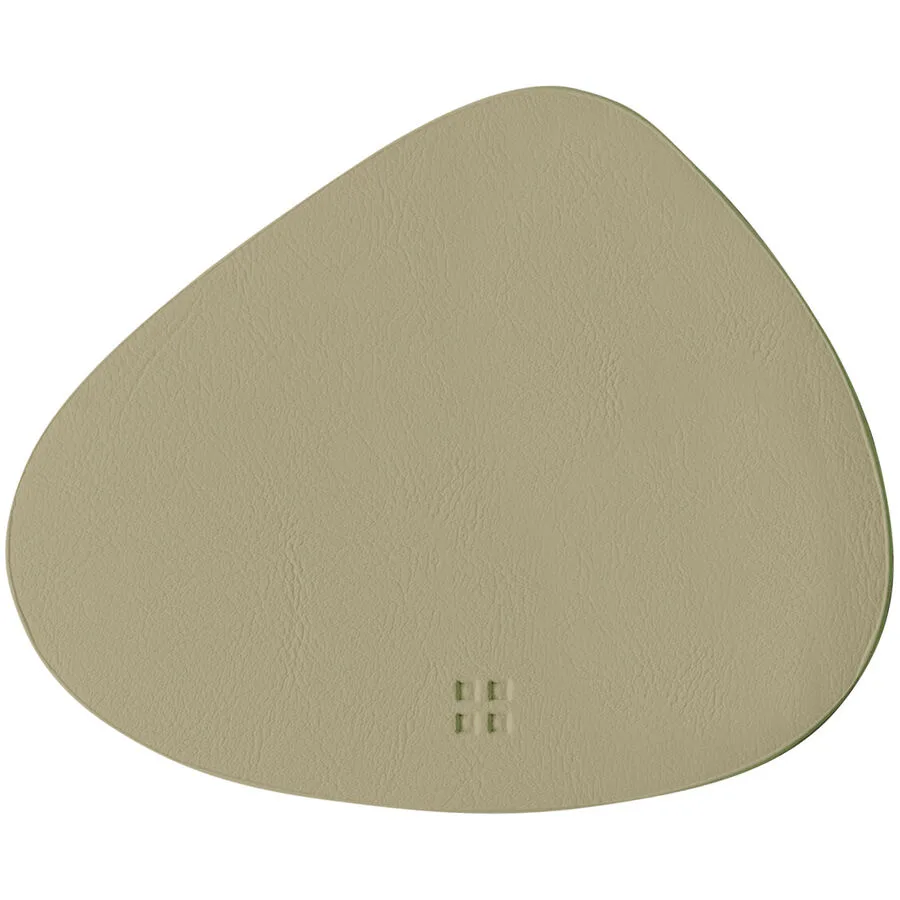 Untersetzer Ambiente olive PVC Eigene Form B 14 cm