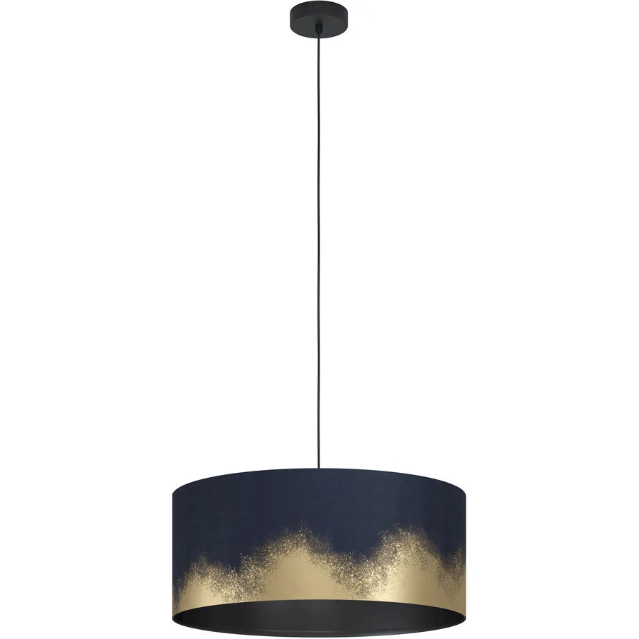 Eglo Pendellampe Casuarita Schwarz Stahl 53 cm 150 cm