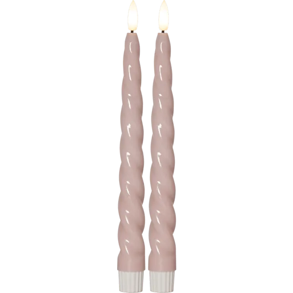 Star Trading - LED Antikljus Flamme Shine - Batteriljus - Rosa