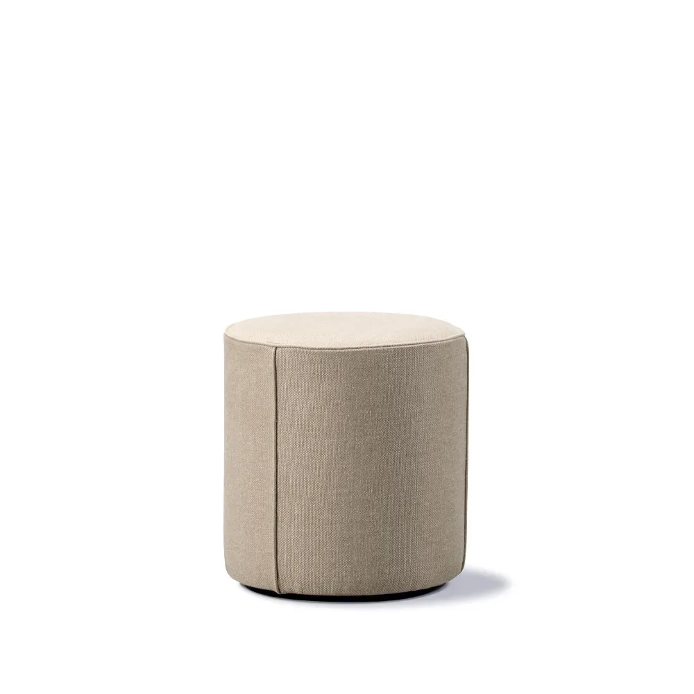 Fredericia Furniture Mono Sitzhocker Grand linen beige, Ø39 cm