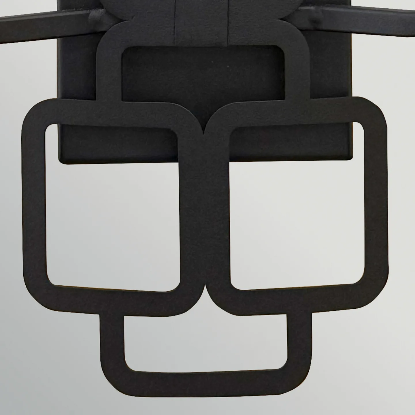 Sabina vegglampe, svart, 42 cm, 2 lyskilder, metall/tekstil – HINKLEY - Stue - Moderne - Med flere lyskilder