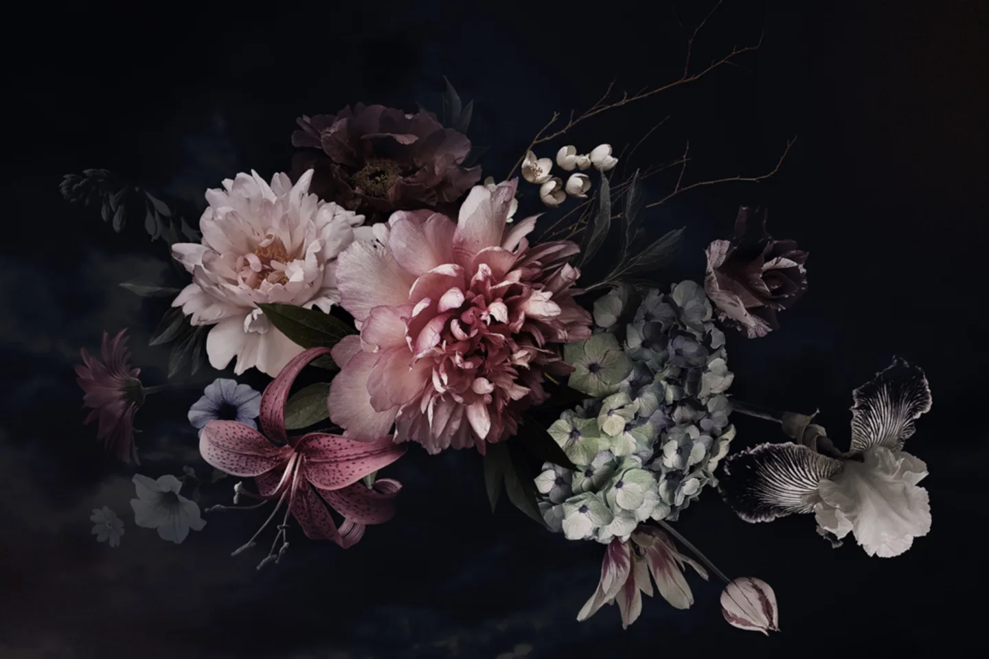 image LAND Alubild Hübsches Blütenbouquet iv | Schubiger Möbel