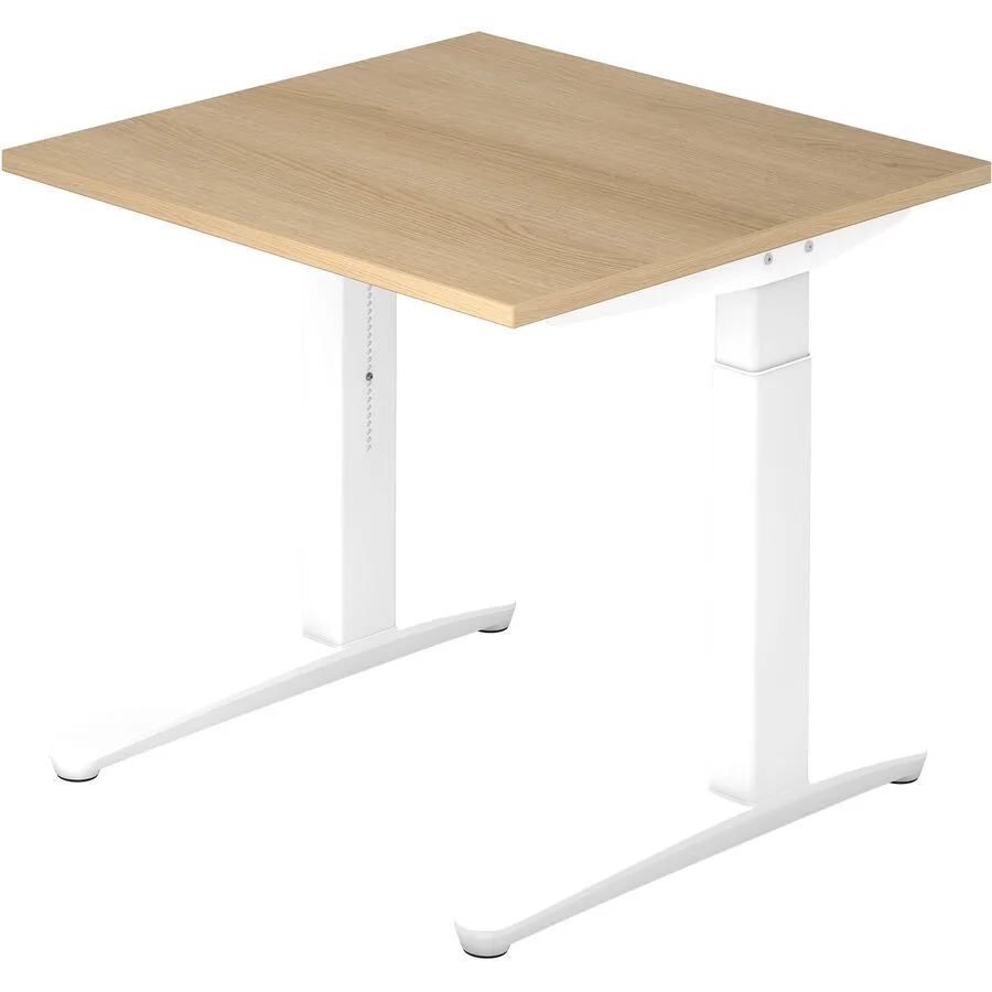 Schreibtisch Office eiche Holzwerkstoff B 80 T 80 cm