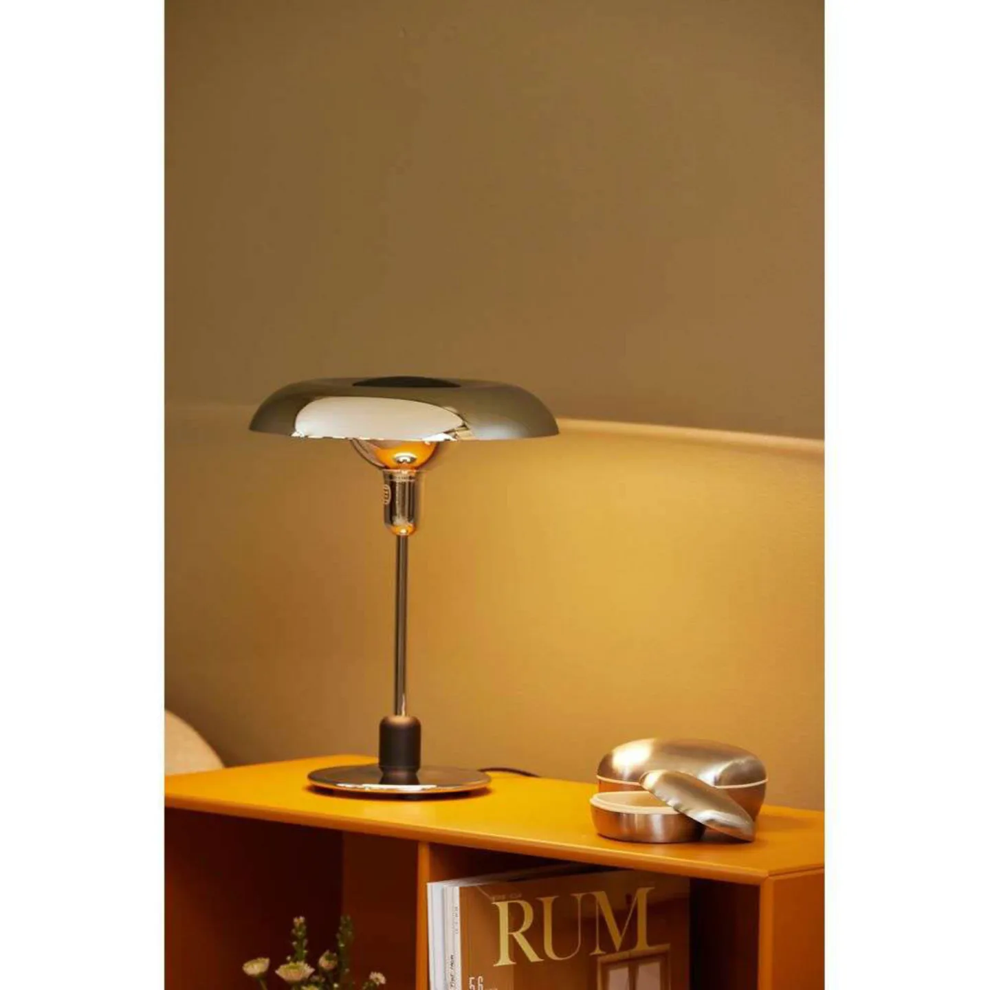 RA 250 Tischleuchte, chrom, 34 cm - Piet Hein - Wohnzimmer - Metall