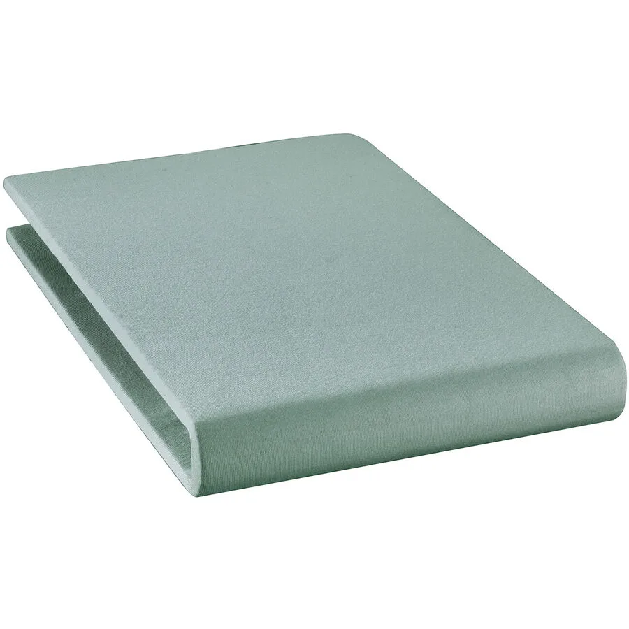 Fixleintuch Rahel Grün Baumwolle 90 cm 30 cm - Material: 94% Bio Baumwolle GOTS / 6% Elasthan