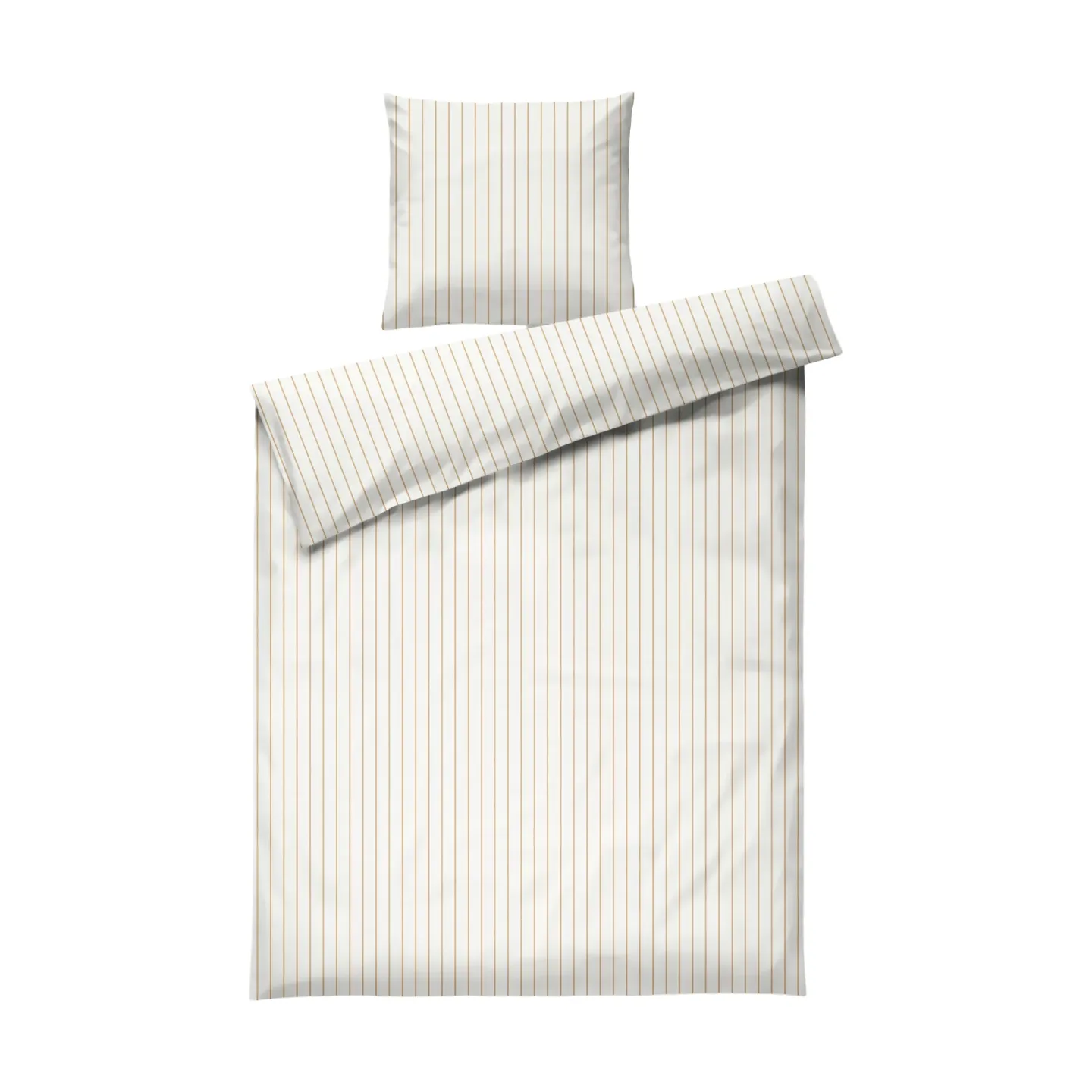 Juna Soft Bettwäscheset, 150x210/50x60 cm Offwhite-karamell