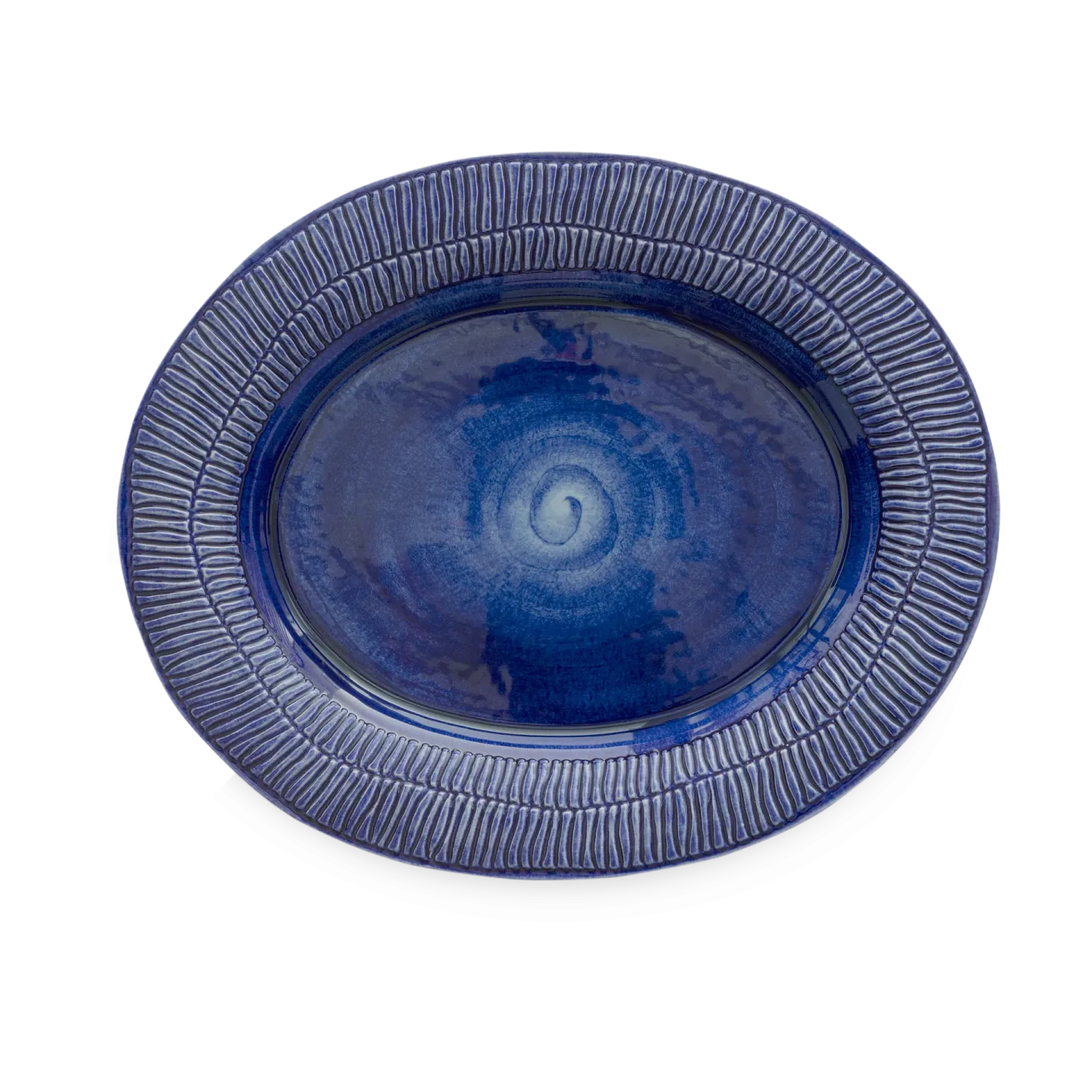 Mateus Stripes Teller 30 x 35cm Blau