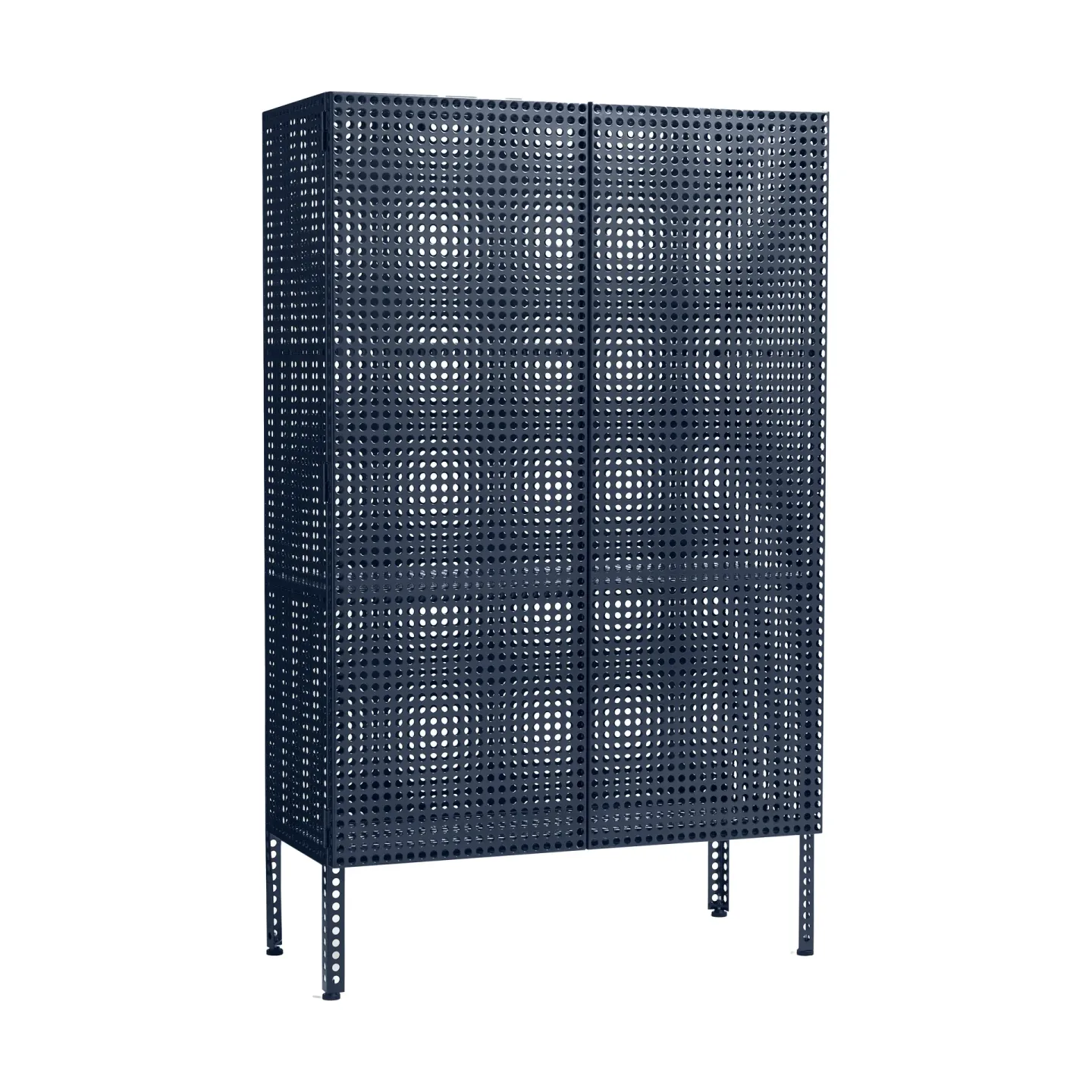 HAY Perforated Cabinet Schrank large Steel blue
