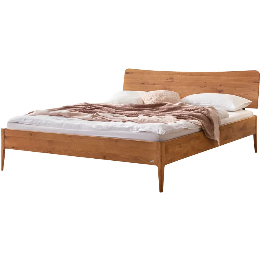 Hasena Bett Lounge eiche Wildeiche Massivholz 160 x 200 cm