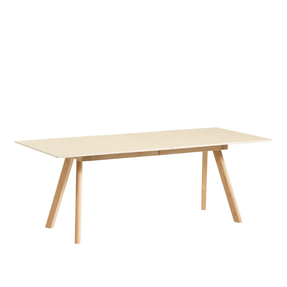 HAY - CPH30 2.0 Extendable Table Lacquered Oak Frame L200 X W90 X H74 Lacquered Oak Veneer Tabletop Lacquered Edge - Matbord - Ronan & Erwan Bouroullec - Träfärgad - Trä