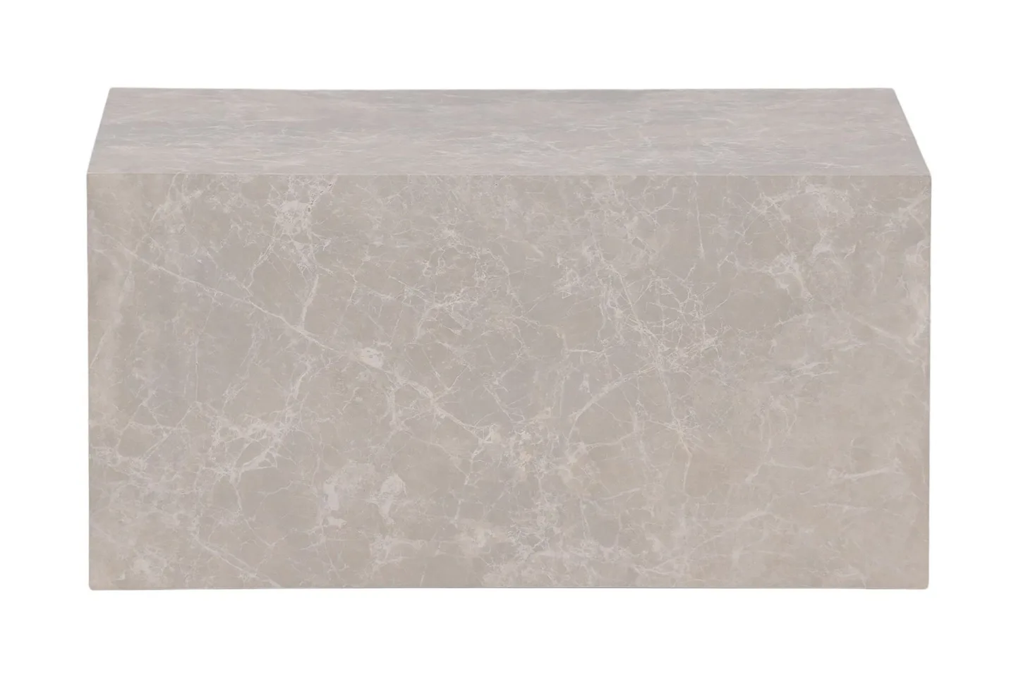 York Travertin Soffbord 80x60x40 cm - Beige / Betong