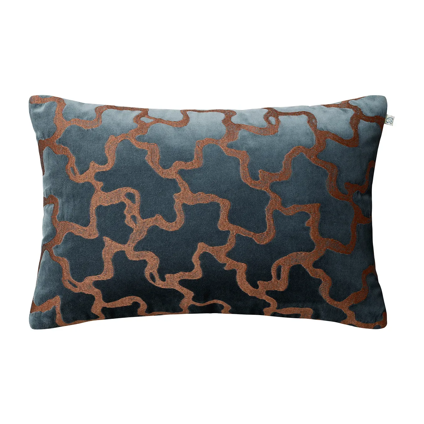 Chhatwal & Jonsson Chand Kissenbezug 40 x 60cm Sea blue-cognac
