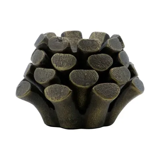House Doctor Pine Cone ljusstake Ø9 cm Antikmässing