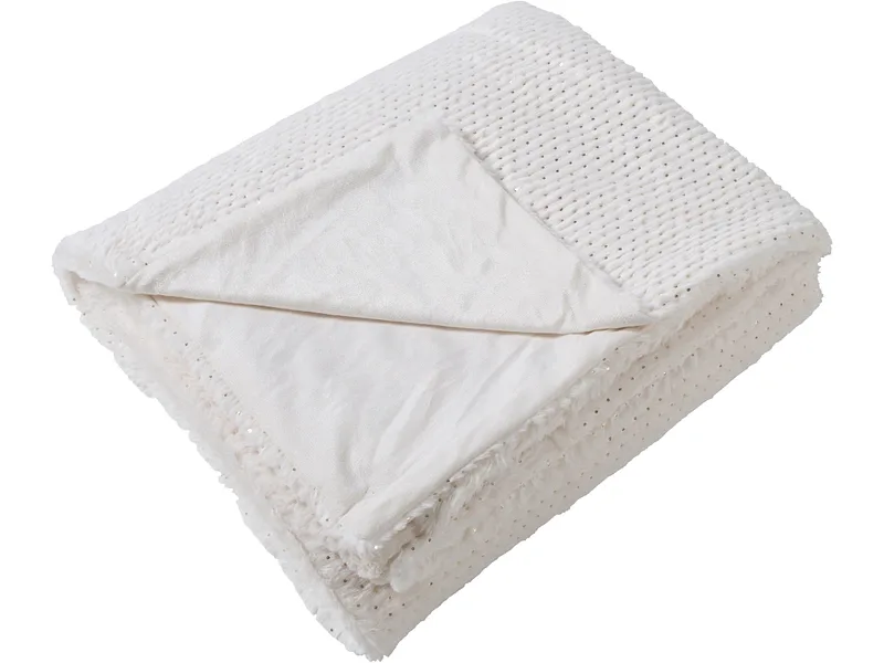 Decke FAUSTINE 150x200cm weiss