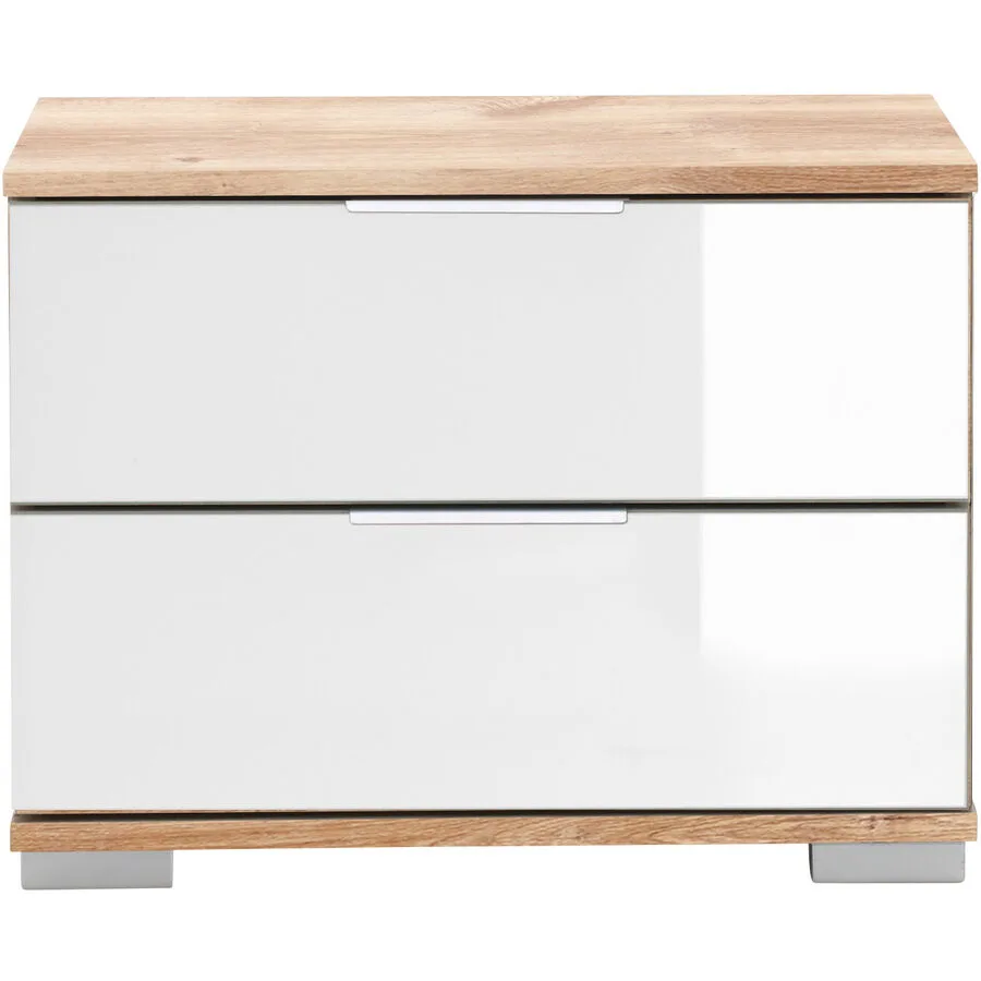 Nachttisch Peyton C weiss Holzwerkstoff B 52 H 40 cm