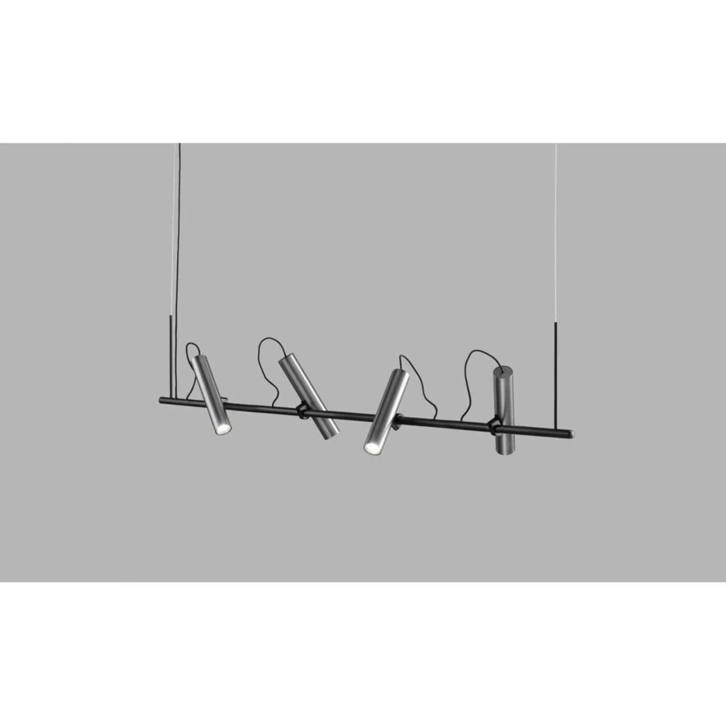 Spirit S1500 Pendelleuchte, silber/schwarz - Light-Point - Wohnzimmer - Aluminium