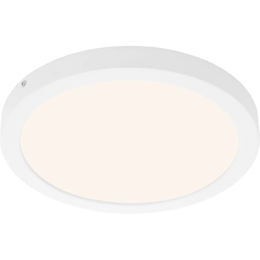 Deckenlampe Cissione Weiss Kunststoff/Metall 30 cm 3 cm - LED - Lichtfarbe: Helles Neutralweiss - Material: Metall/Kunststoff - Deckenlampe- LED