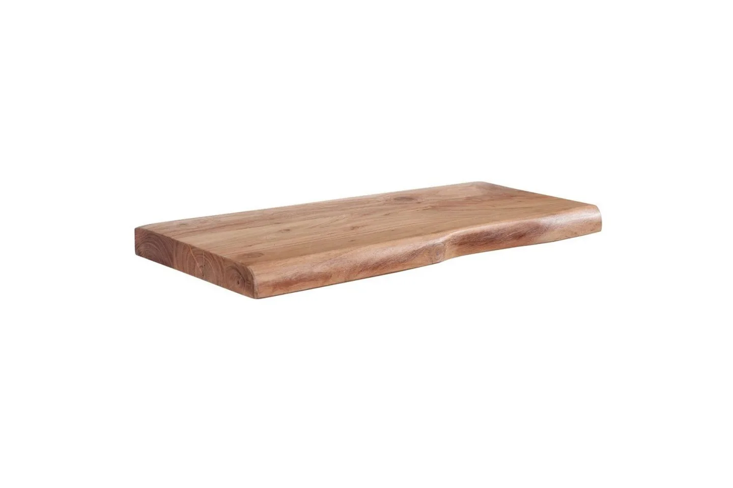 Vägghylla Wohnling träkant, massivt trä, flytande hylla, lantlig stil 60 cm - 60 cm