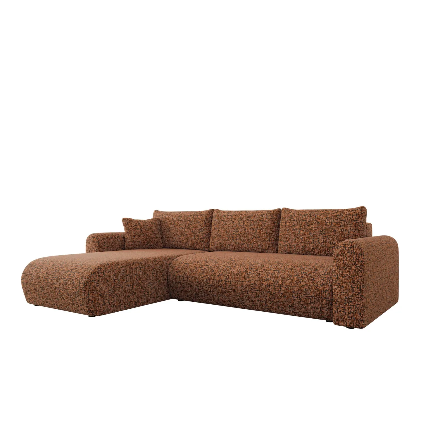 Tacon 3-sits Bäddsoffa med divan - brun