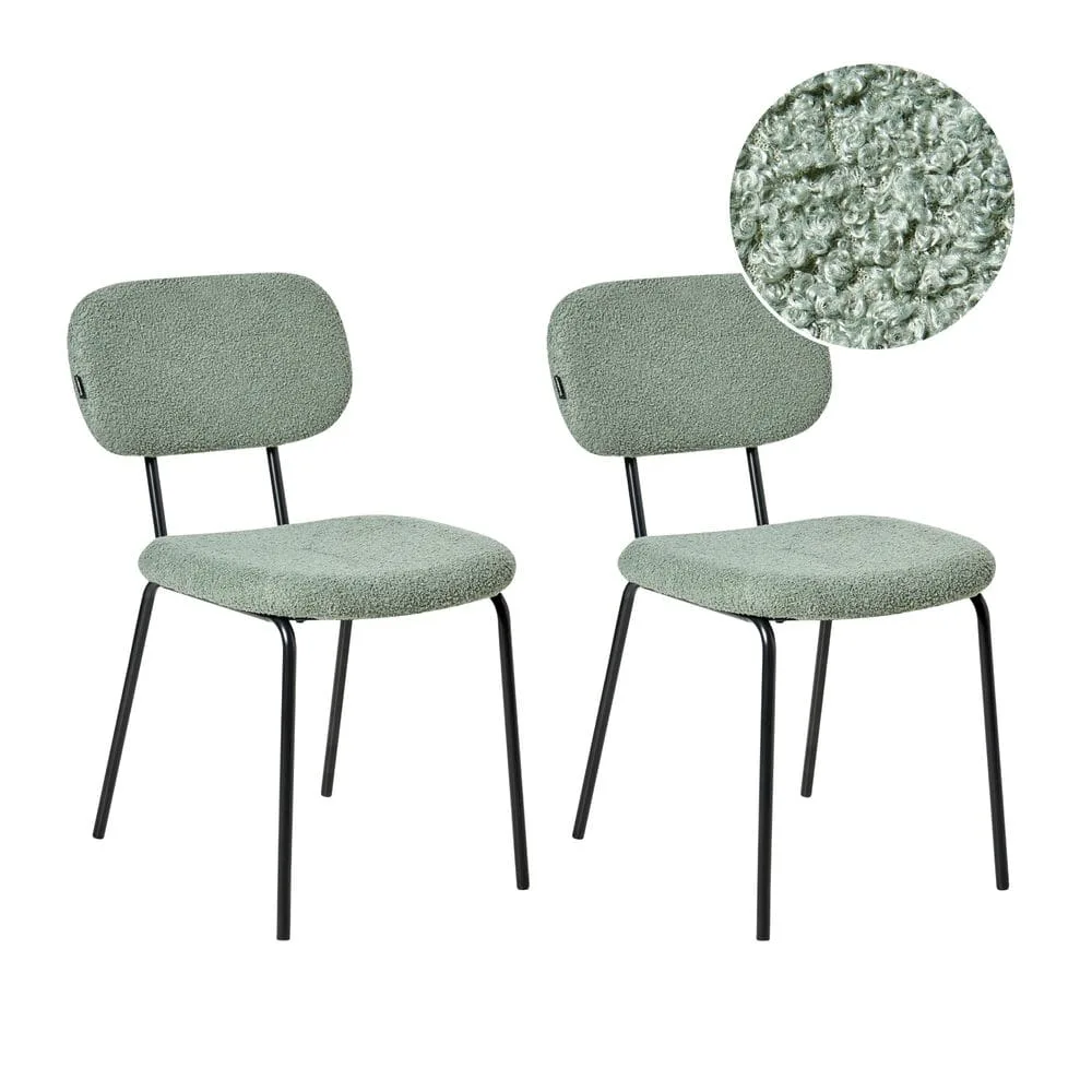 Matstol Adair 2-pack - Grön, Svart