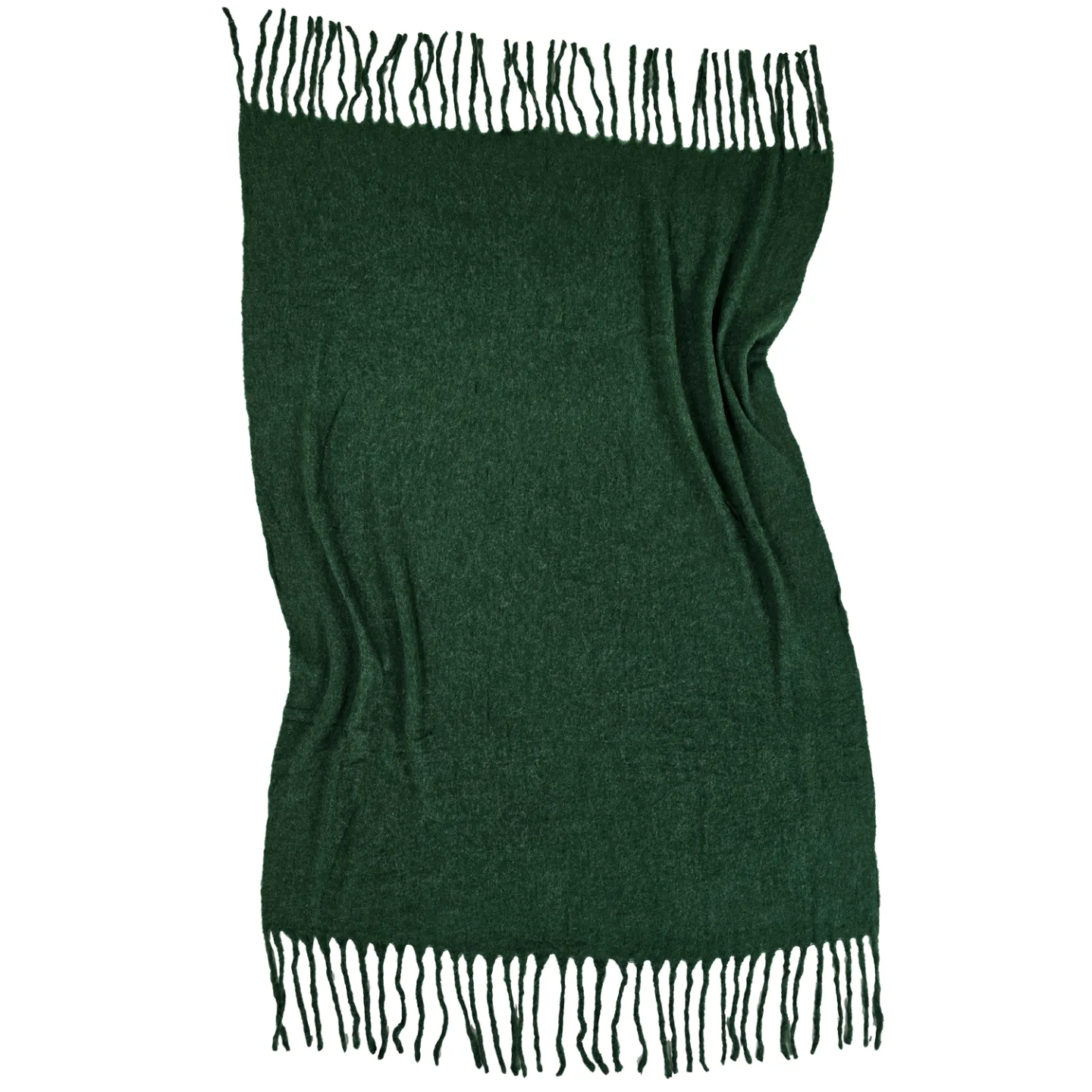 Pledd - Pledd i ullblanding - Samantha (grønn) (Størrelse: 130 x 170 cm)