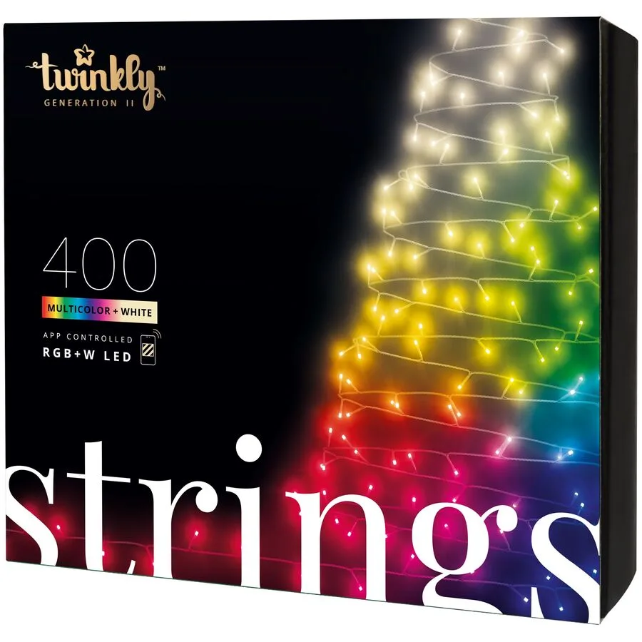 Twinkly Lichterkette STRINGS Kunststoff - Farbe: grün/schwarz