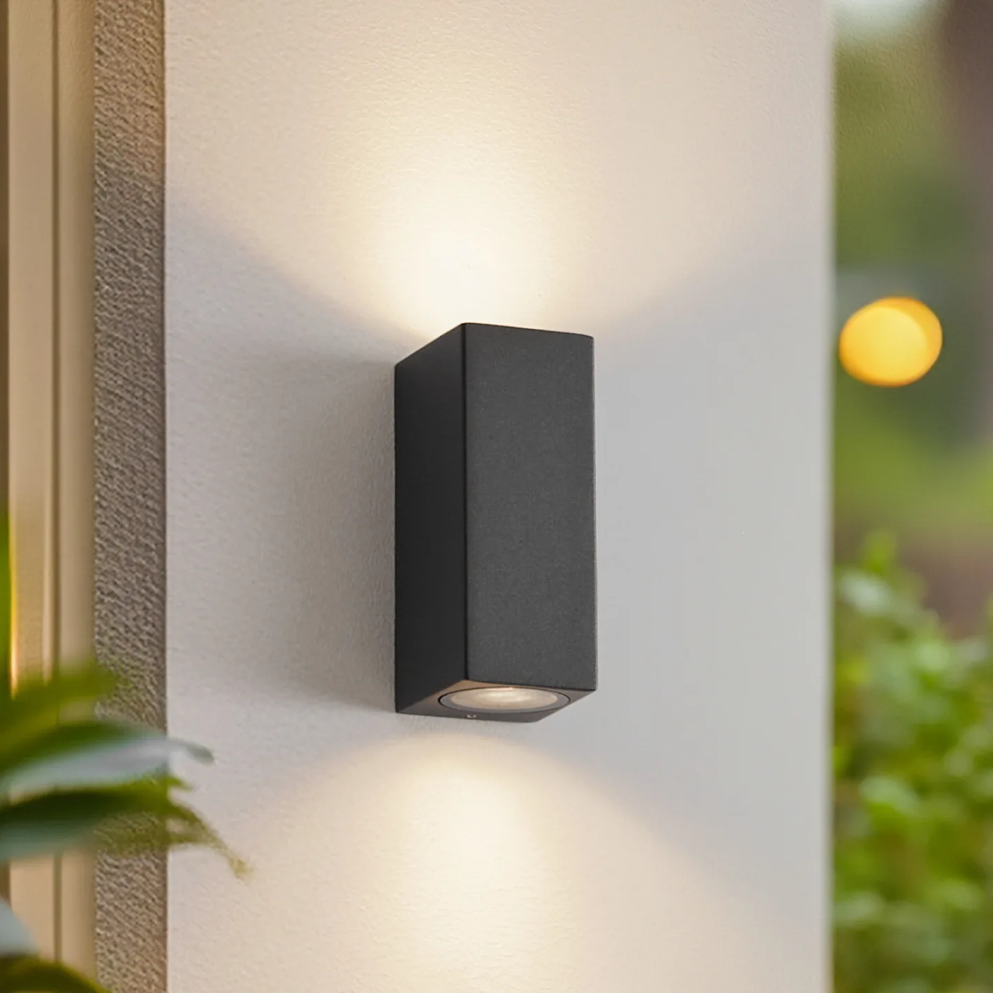 Xava Up/Down Utomhus Vägglampa IP65 Graphite - Lucande - Balkong - Modern - Metall - Vinklad