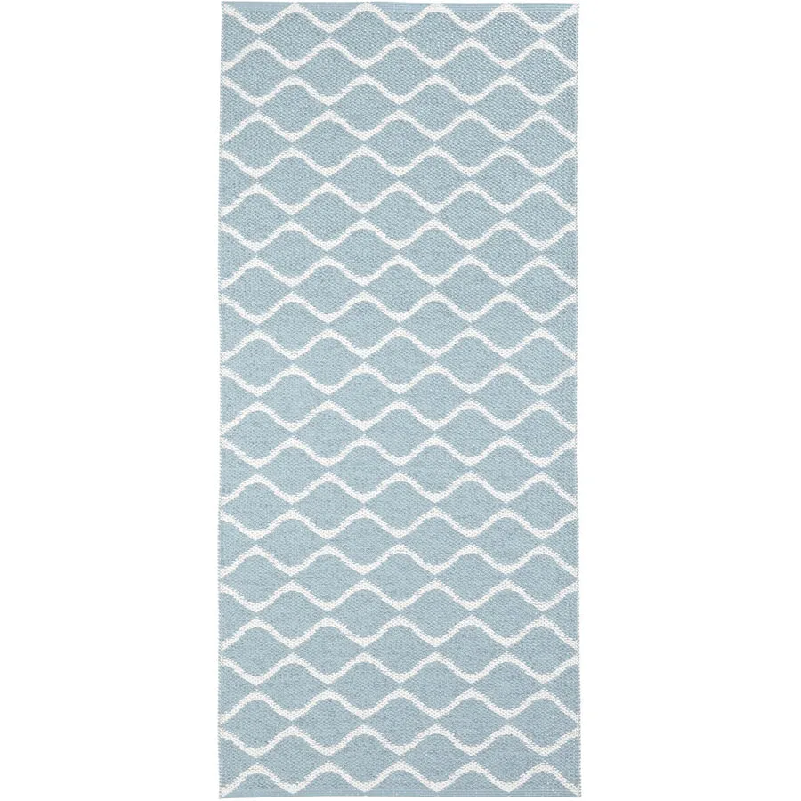 HORREDSMATTAN Outdoor-Teppich Wave Blau 70 cm 50 cm - Material: PVC - Outdoor-Teppich