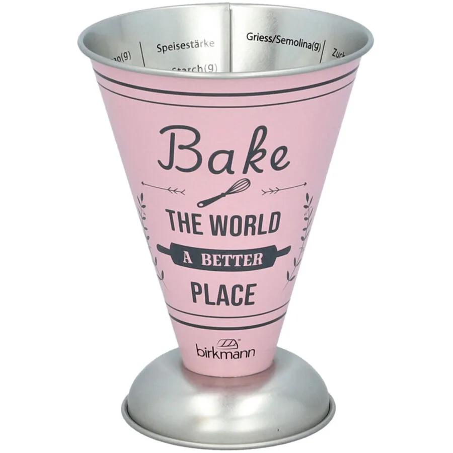 Birkmann Messbecher Bake rose Weissblech