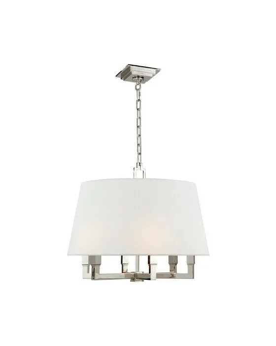 Square Tube Hanging Shade Nickel