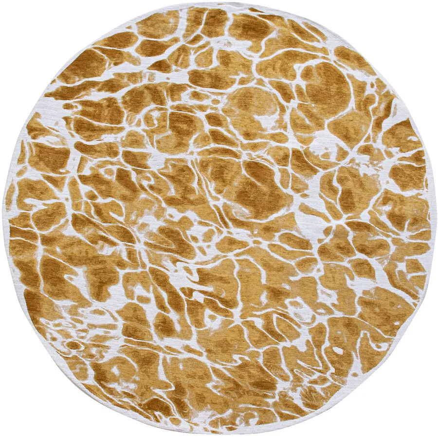 Teppich Swim Gelb Polyester 140 cm 140 cm
