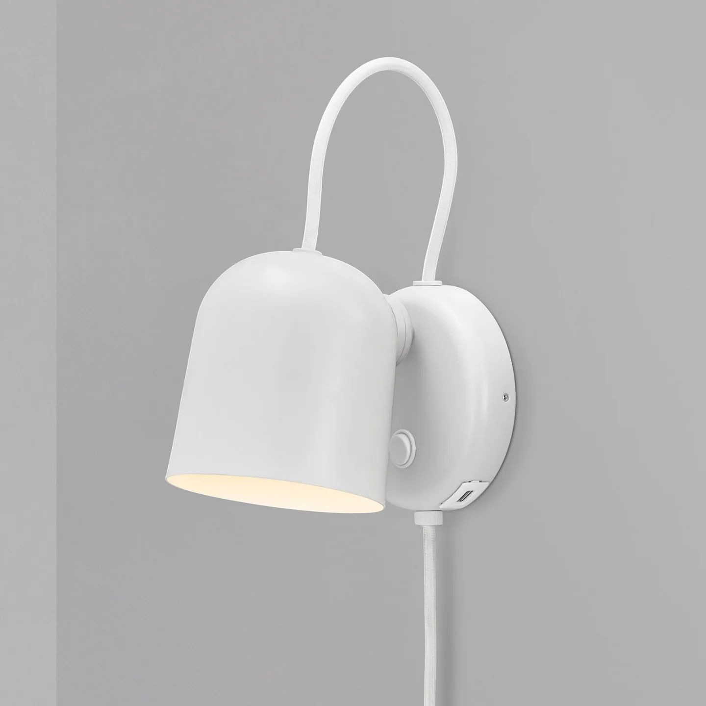 Angle Wandleuchte White/Telegrau - DFTP DFTP by Nordlux - Wohnzimmer - Modern - Metall - Einflammig