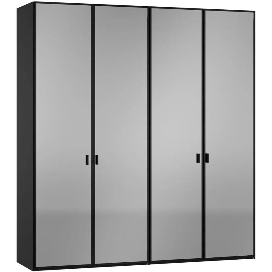 Kleiderschrank Arena Drehtüren weiss Holzwerkstoff B 203 cm - Schweizer Möbelhersteller